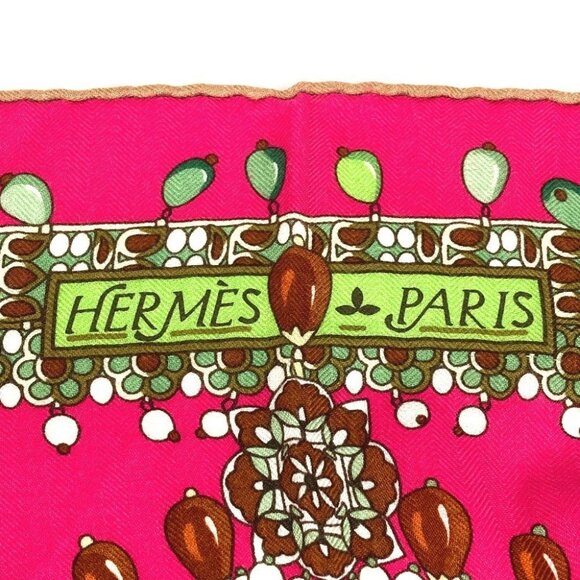 HERMES Maharaja's Jewelry Calle Jean 140 Large format shawl Stole / Shawl Scarf - Picture 10 of 11